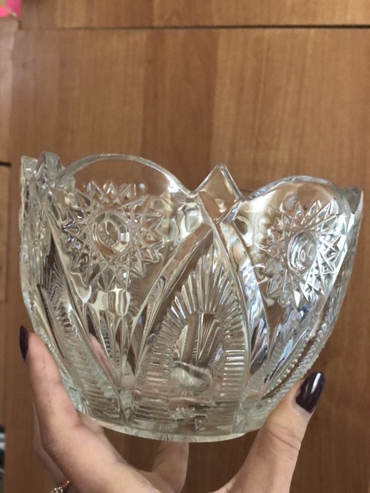 Ваза хрустальная