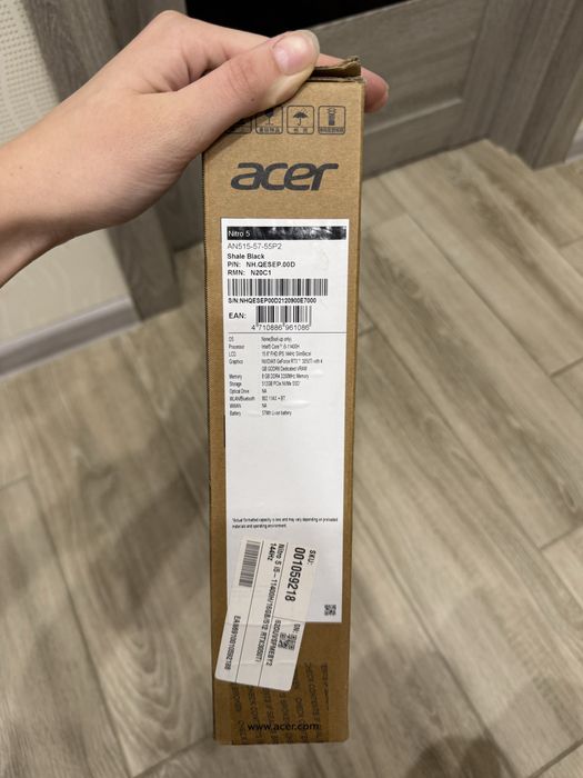 Ноутбук Acer Nitro V 16/512, 3050ti