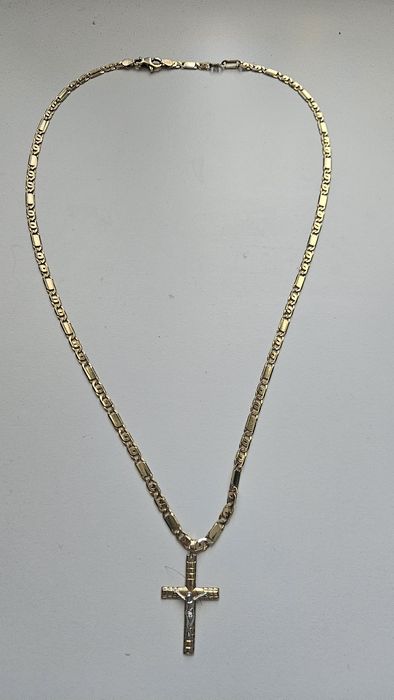 Łancuszek złoty 13.5 gr pr 585 14 k Sliczny wzor