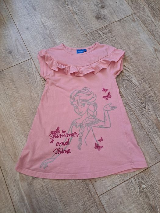 Sukienka/ tunika - Elza, Kraina Lodu - rozm 116 używana