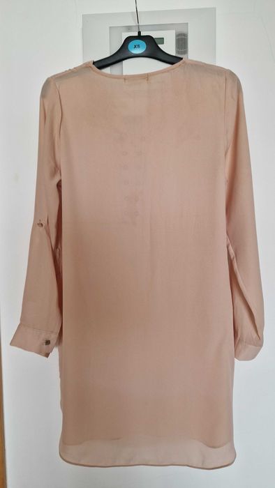 Blusa coral leve, tamanho S/M, manga comprida