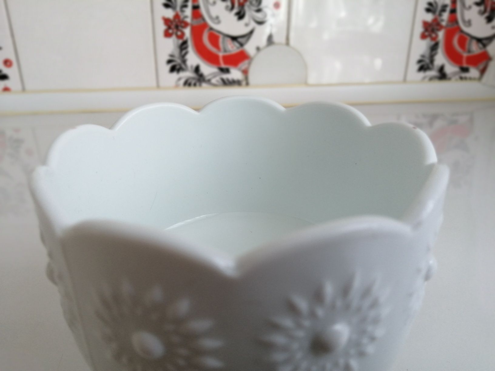 Ząbkowice latimo stokrotka pucharek cukiernica porcelana ceramika PRL
