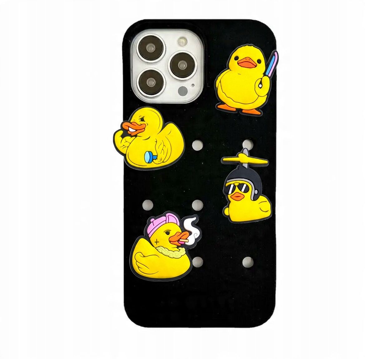 Przypinki do Crocs GUMOWE KACZKI DUCK do butów telefonu zestaw 10 szt