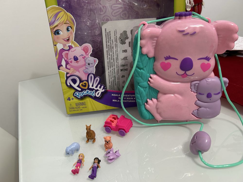 Polly Pocket Koala torebka zestaw akcesoria stan bdb