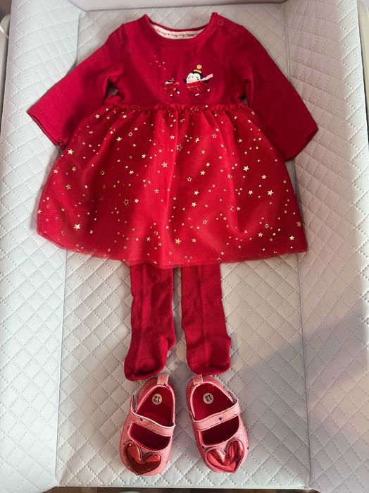 Ubranka z motywem Świątecznym rozm. 68 i buciki