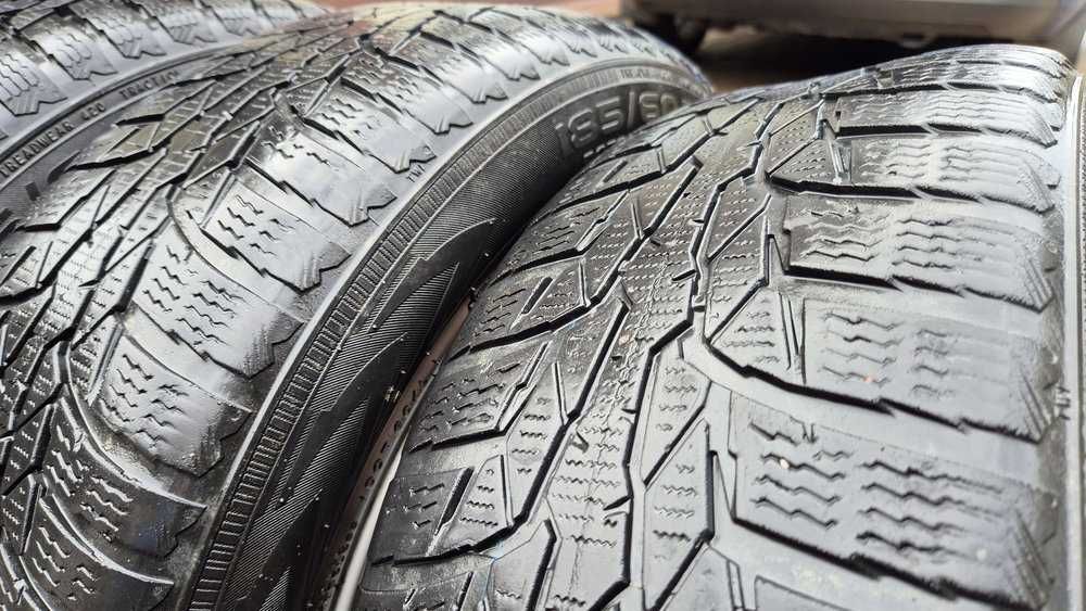 Felgi SKODA 6Jx15 ET38 5x100, opony 185/60 R15 - UŻYWANE