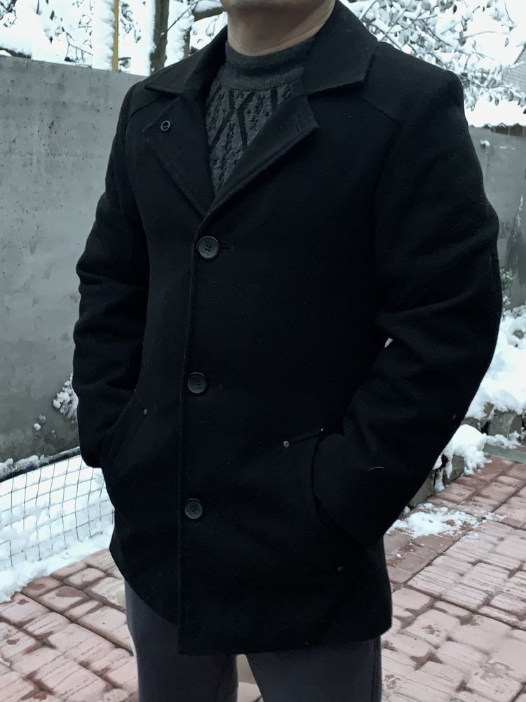 Чоловіче зимне пальто з капюшоном, мужское зимнее пальто
