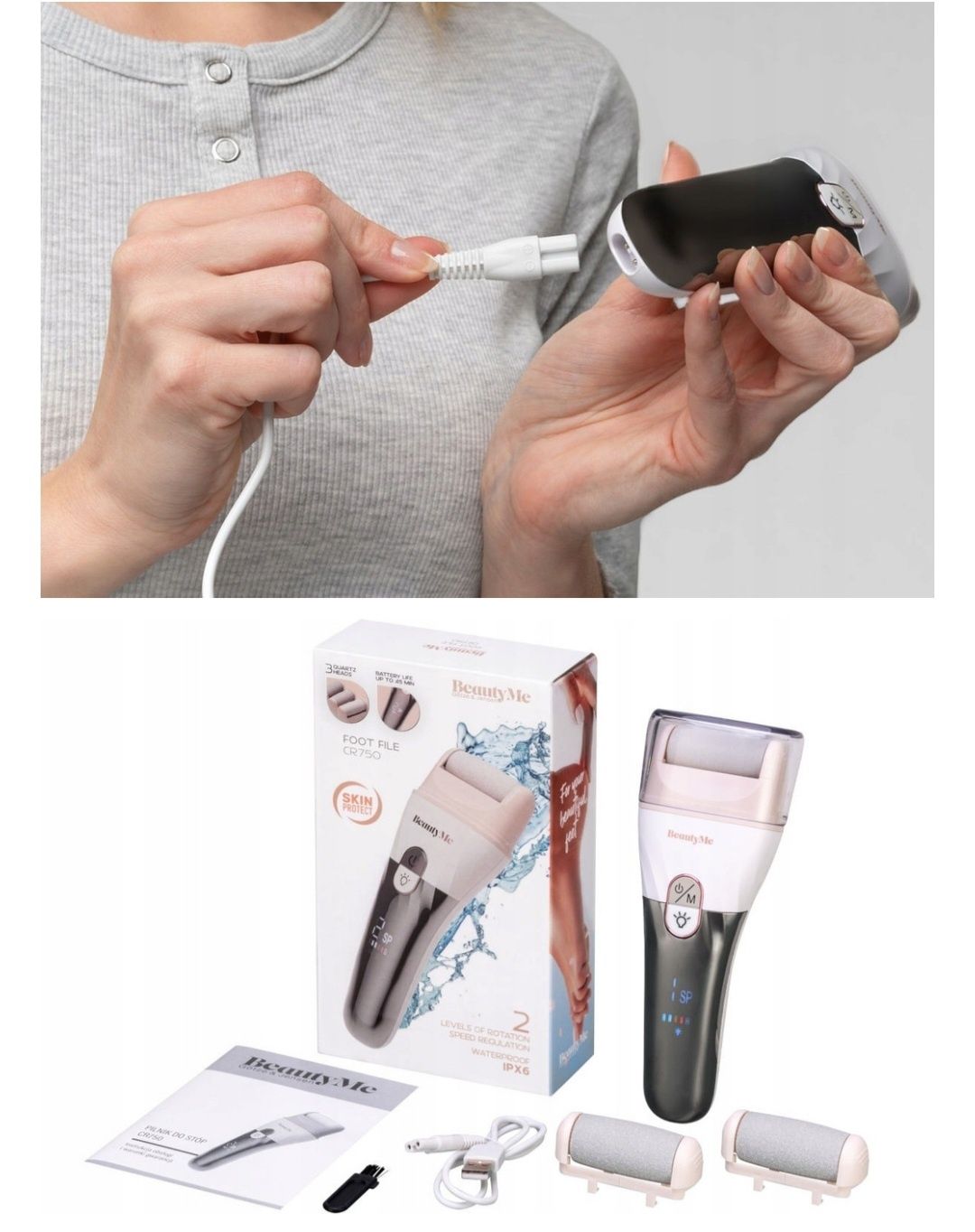 Pilnik elektryczny do stóp BEAUTYME CR750