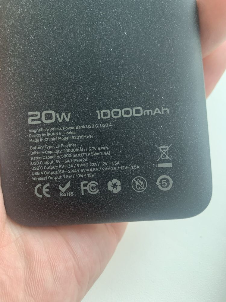 Powerbank Ironn 10000 mAh 20W magsafe