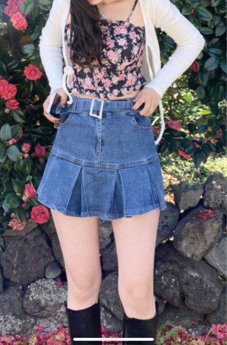 Saia de ganga plissada dayroze