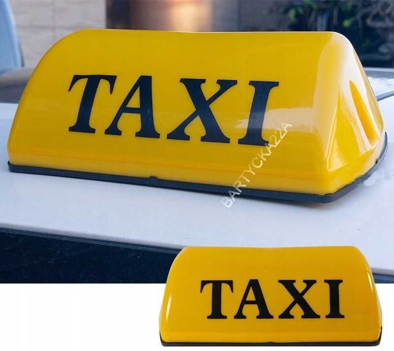 Bezprzewodowa Lampa Kogut Taxi Led z Pilotem