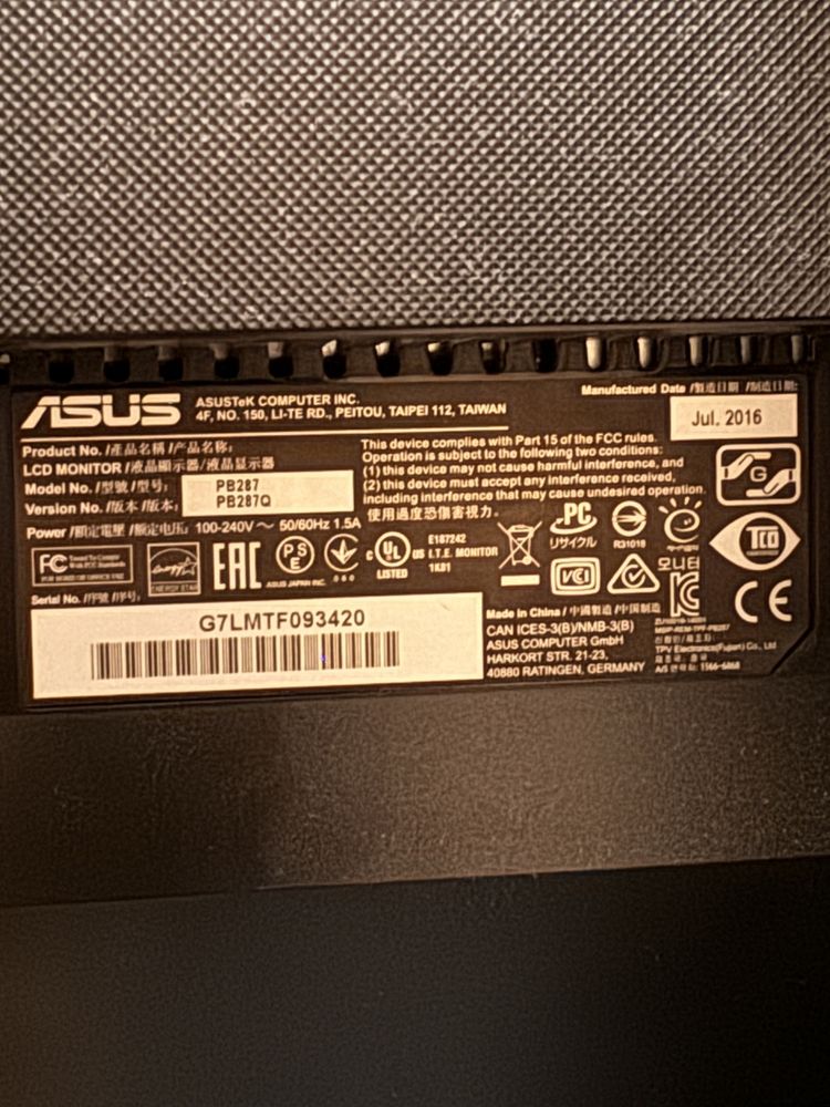 Monitor ASUS PB287Q 4k