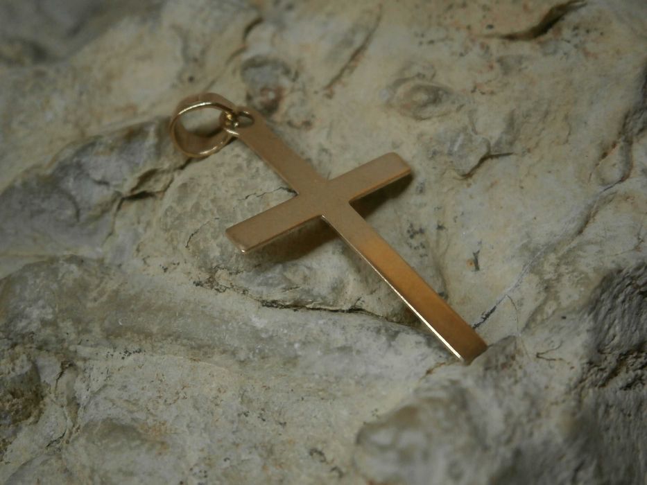 Złota Zawieszka Krzyżyk 14 K-0,82 GR