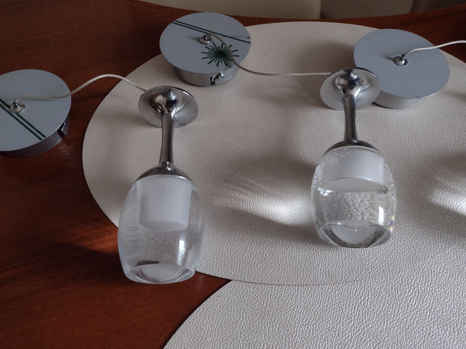 Lampki wiszące  szklane