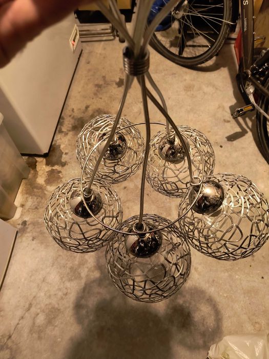 Lampa salonowa na 5 żarówek