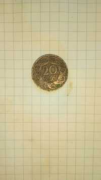 Polska moneta 20Gr z 1923 roku