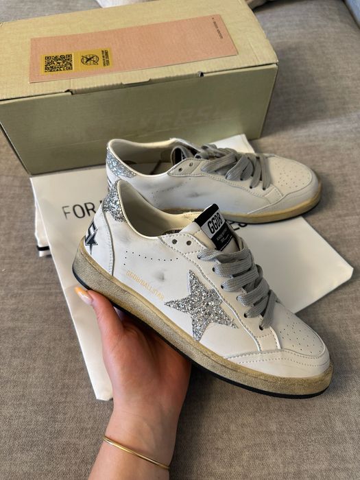 Кеди Golden Goose голден гус із срібною зіркою 37-37.5 р.