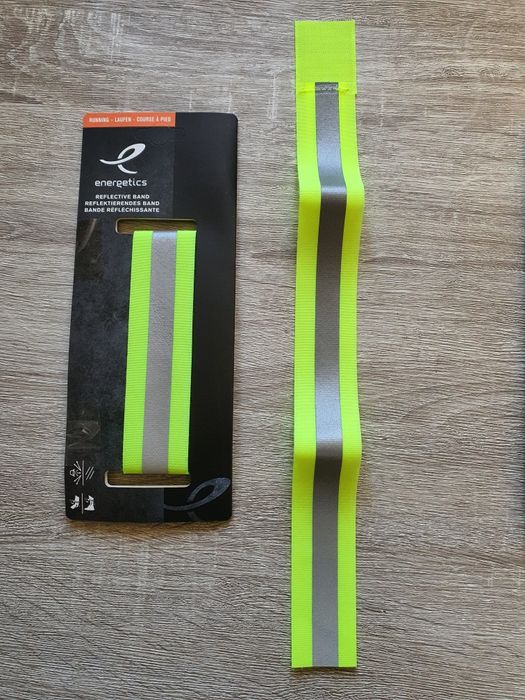 Opaski refleksyjne na rzep 2-pak, długość opaski 42 cm, nowe w opakowa
