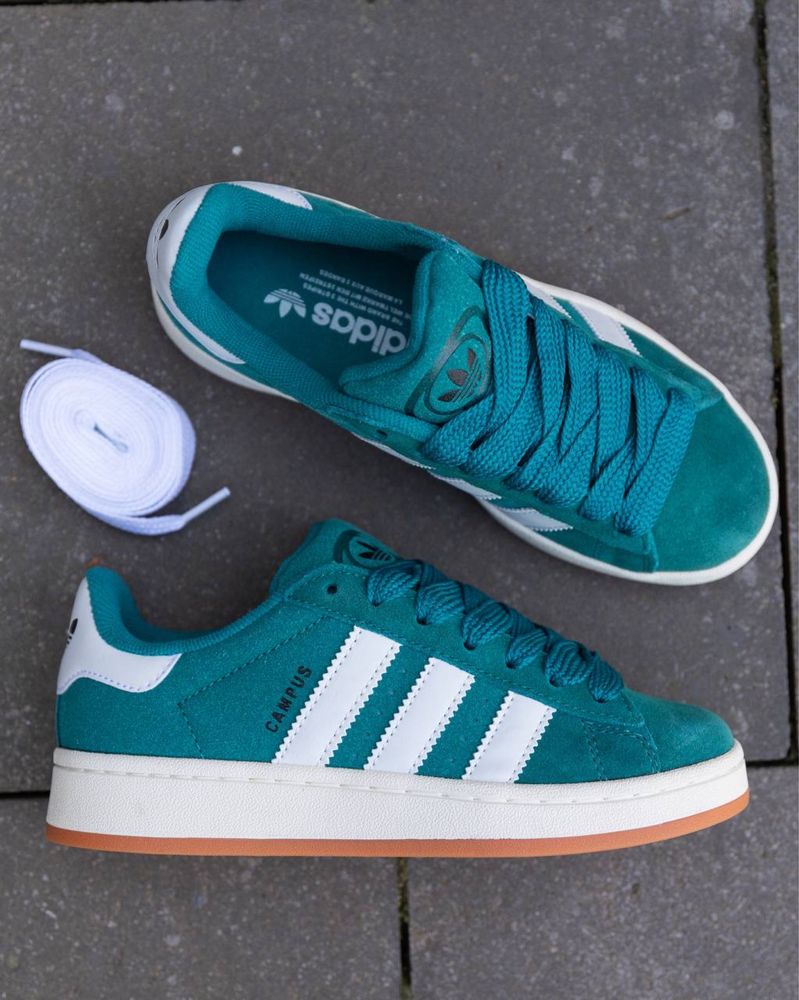 Жіночі кросівки Adidas Campus Dark Green White