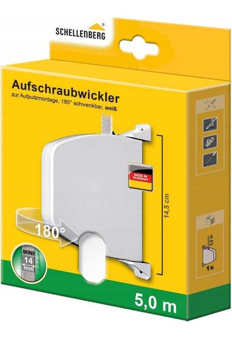 Zwijacz do rolet Schellenberg 50503 biały
