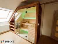 Sauna domowa drewniana kompletna kabina saunowa