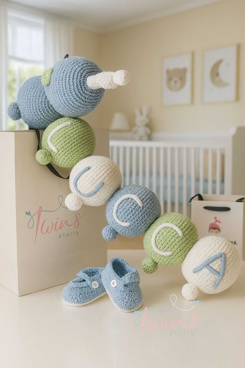 Padrão PDF digital Centopeia de amigurumi personalizada