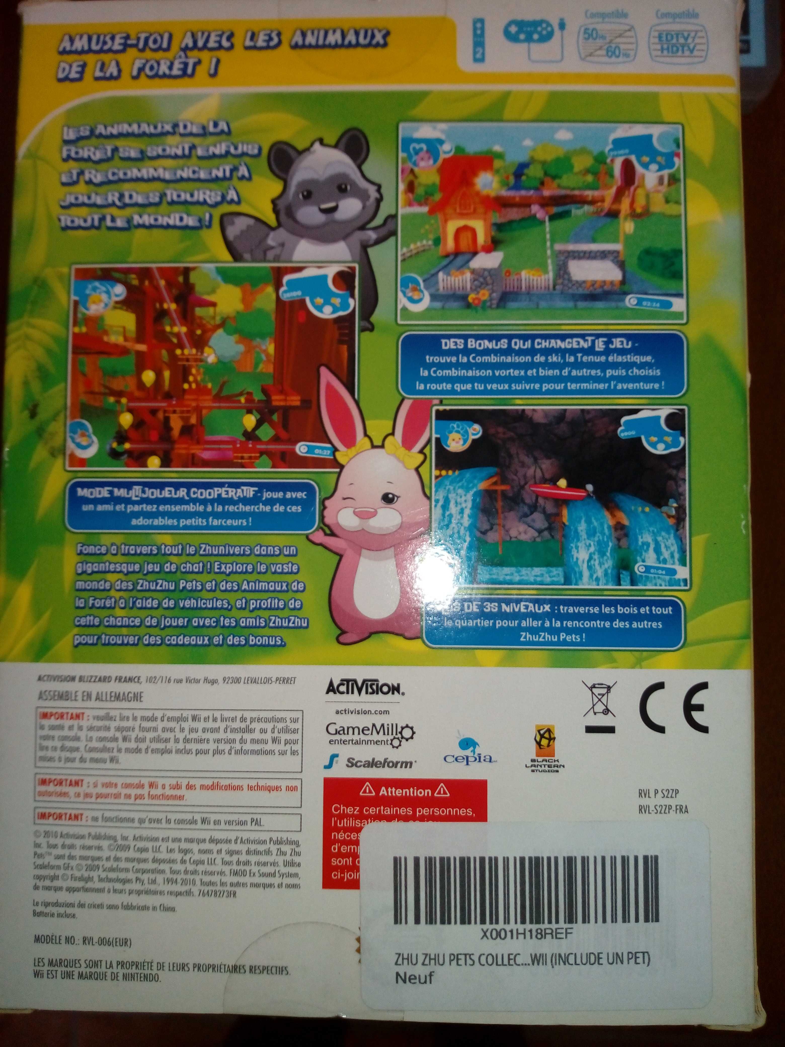 [Novo] ZhuZhu Pets Wild Bunch Wii Edição Limitada com hamster"Nutters"