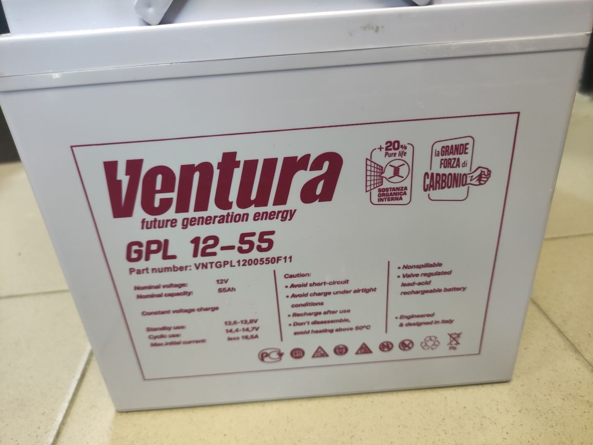 AGM акумулятор Ventura GPL 12-55 (55Аг)