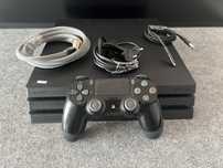 #1209 ps4 playstation 4 pro 1Tb konsola pad zestaw kable hdmi