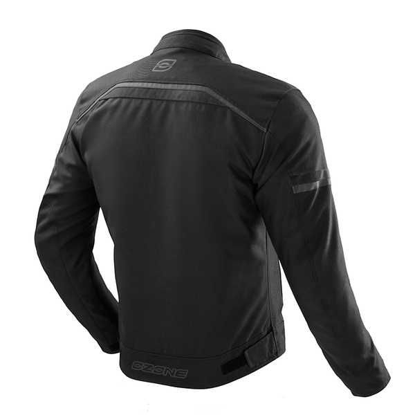 Kurtka motocyklowa Ozone Neo tekstylna czarna wodoodporna +ochraniacze