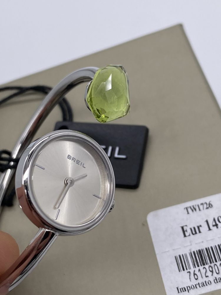 Damski zegarek Breil TW1726 Srebrny bransoletka Srebrny kamień