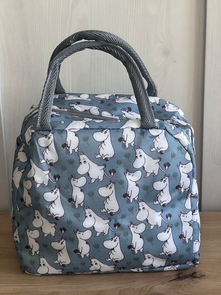 Torba termiczna Moomin 23×20×13 cm nowa, uroczy wzór!