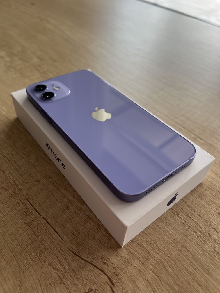 iPhone 12, Purple, 128 Gb. Ідеальний стан. 100% акумулятор.