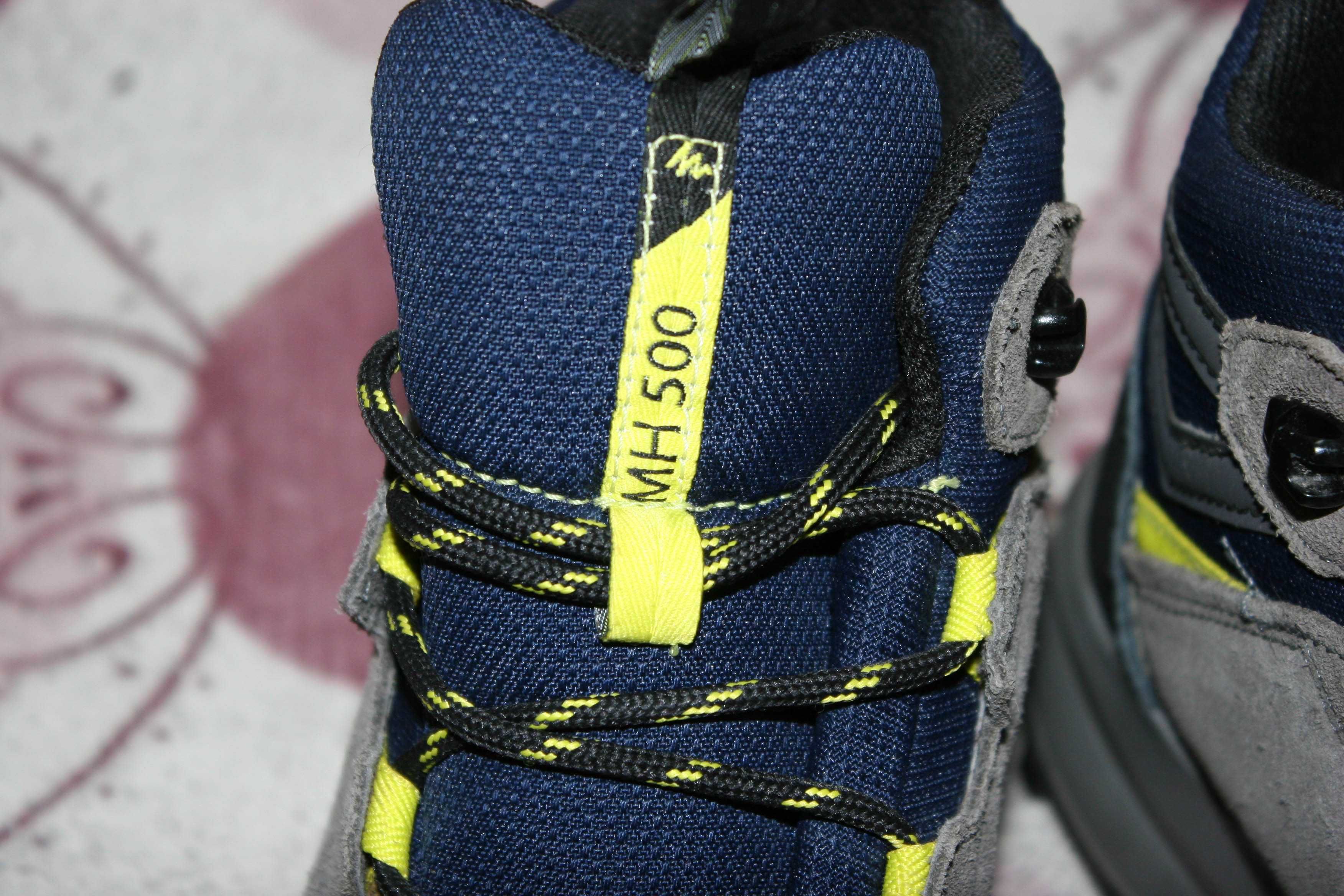 Кросівки шкіряні трекінгові на хлопця Quechua Mh 500 37 р,waterproof