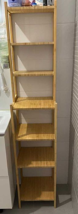 łazienkowa szafka drewniana regał łazienkowy