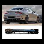 Dyfuzor W118 dokładka zderzaka CLA W118 X118 AMG Style czarny połysk