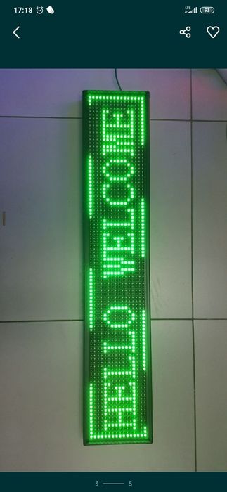 Tablica reklamowa Led baner led wyświetlacz Wi-Fi  różne kolory