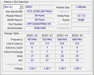 RAM Hynix 2 x 2 GB 10600S 1333 MHz DDR 3 parowane