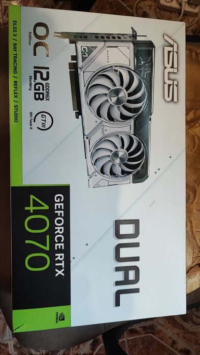 Відеокарта Asus RTX 4070 DUAL 12GB ЯК НОВА!