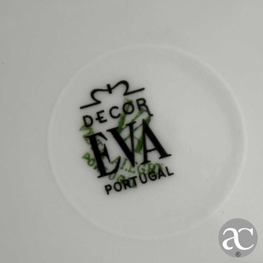 Par de pratos decorativos porcelana Vista alegre, cena galante