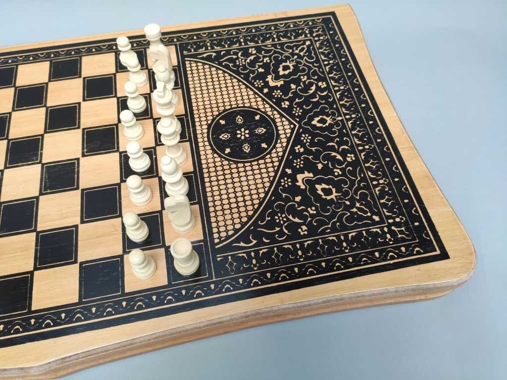 Акция! Игровой набор 3 в 1 нарды шахматы, шашки (поле 62х62 см) игра