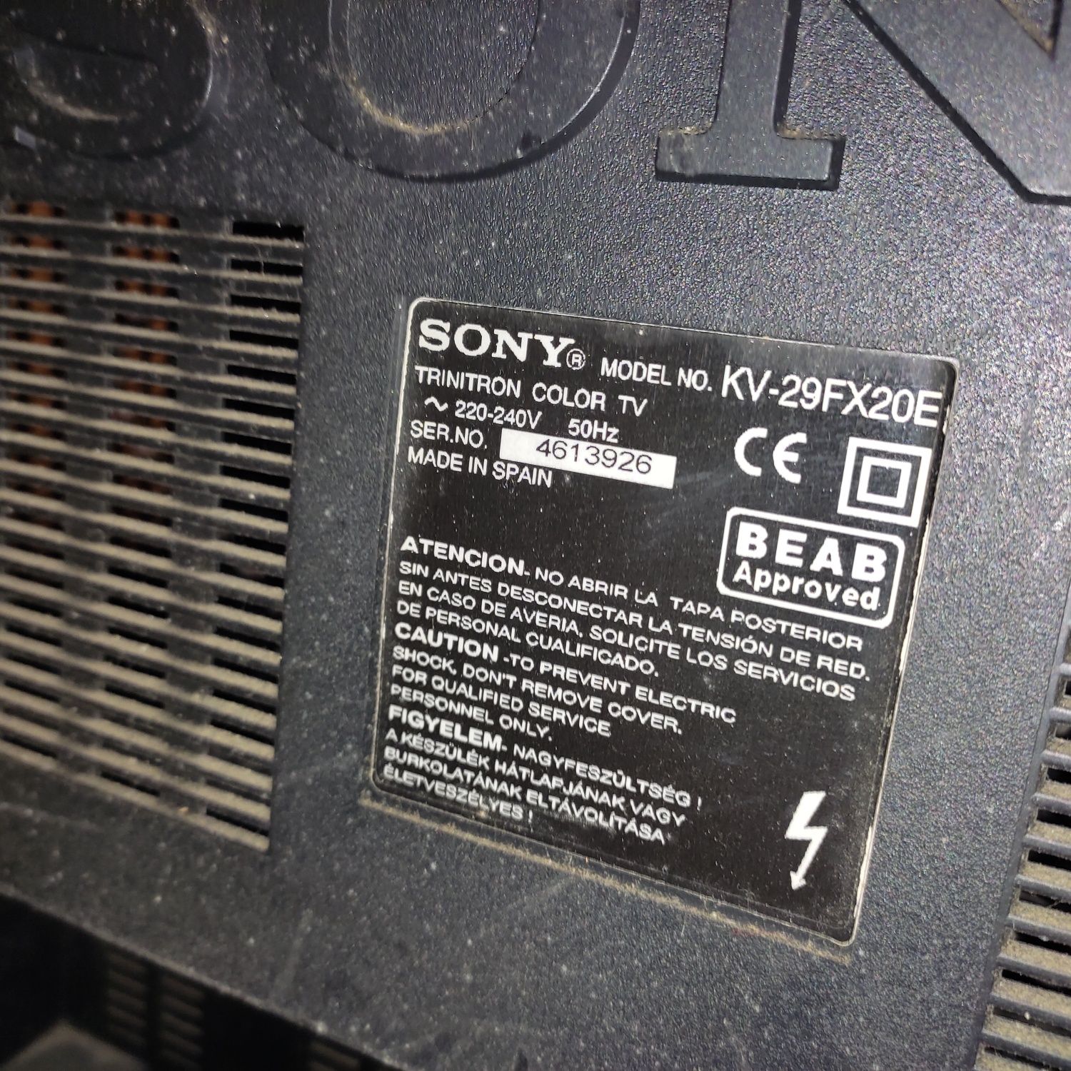 Televisão Sony  trinitron