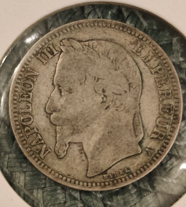 1 frank 1868-A Napoleon III, Cesarstwo Francuskie, Francja