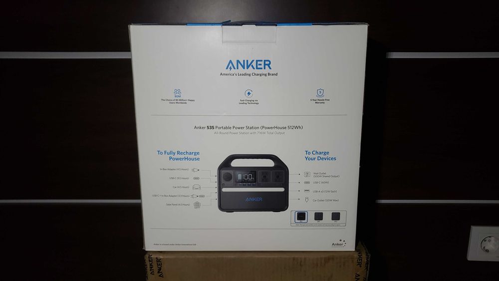 Anker 535 (512 Вт/час) портативная электростанция В Наличии!