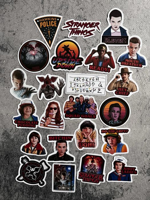 Стікери наліпки “Stranger things” 23 шт