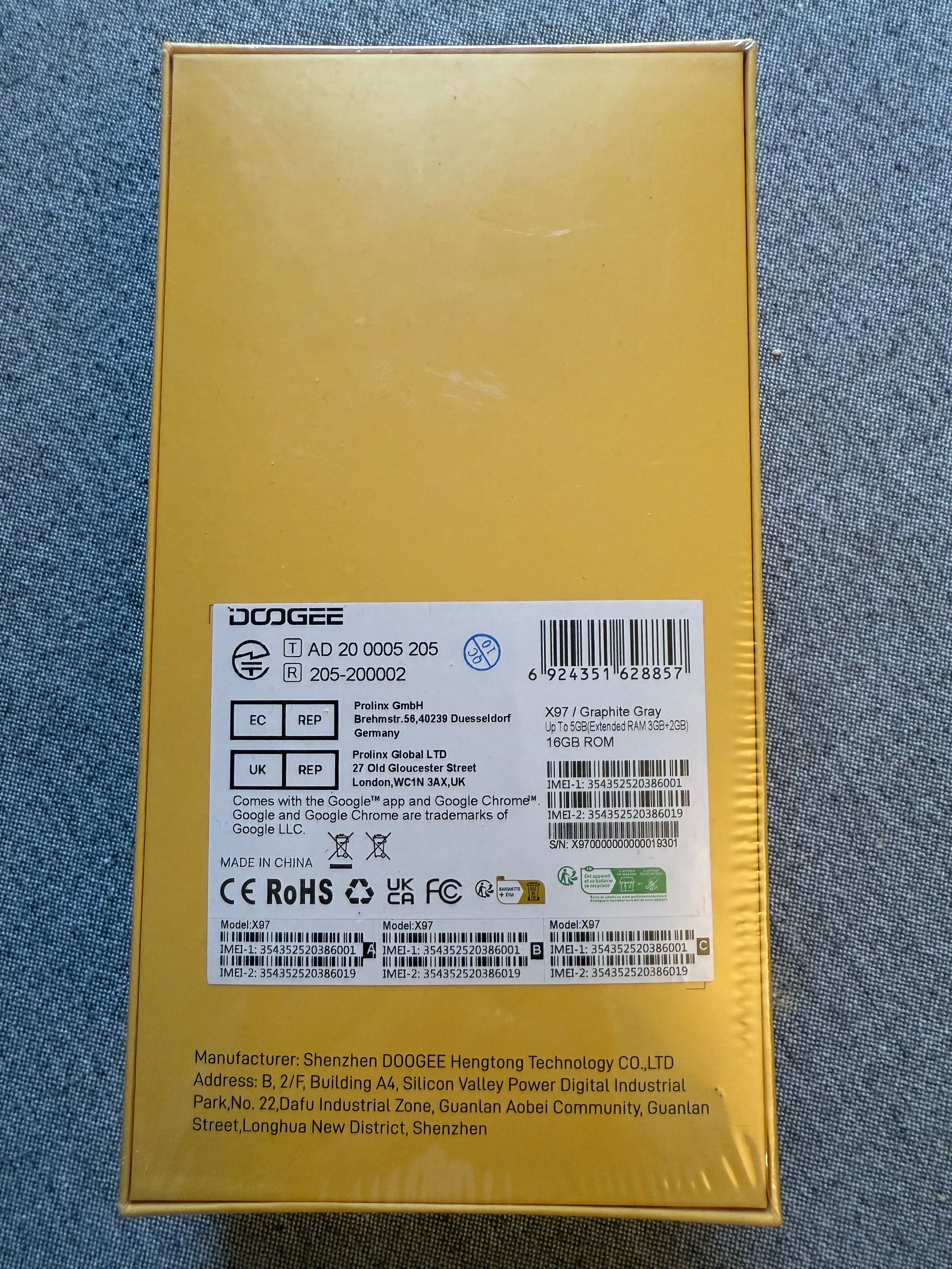 Doogee X97 5/16 GB Graphite gray