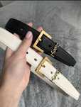 Nowy Pasek Damski YSL Skórzany Yves Saint Laurent