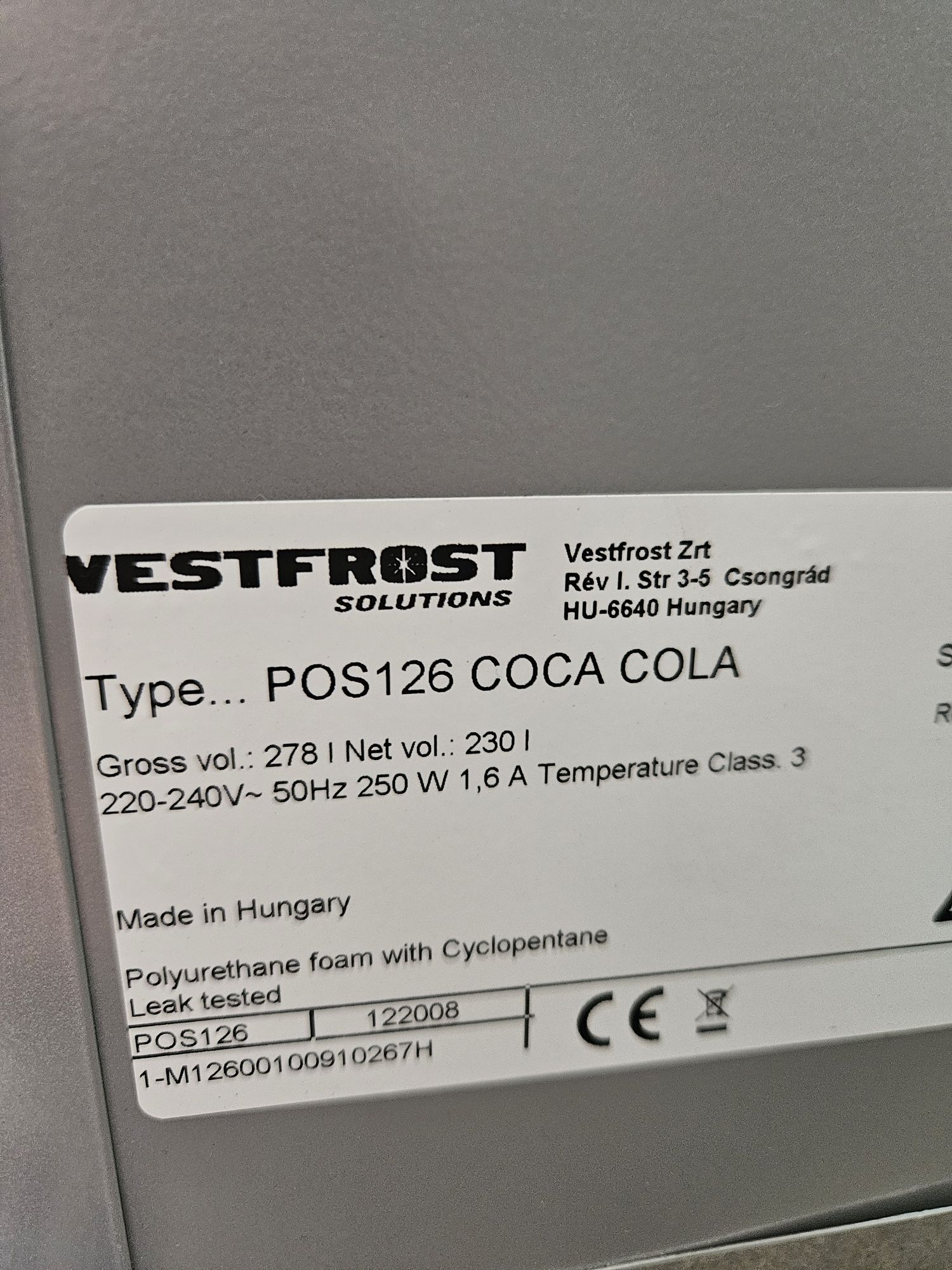 Chłodziarka coca cola