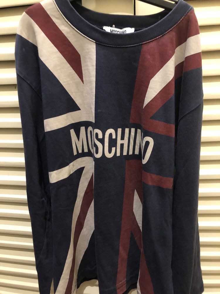 T-shirt long sleeve sweat Moschino original 8 9 14anos