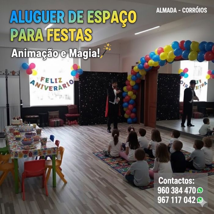 Aluguer Espaço Festas Almada Corroios | Até 30 Pessoas | Desde 100€